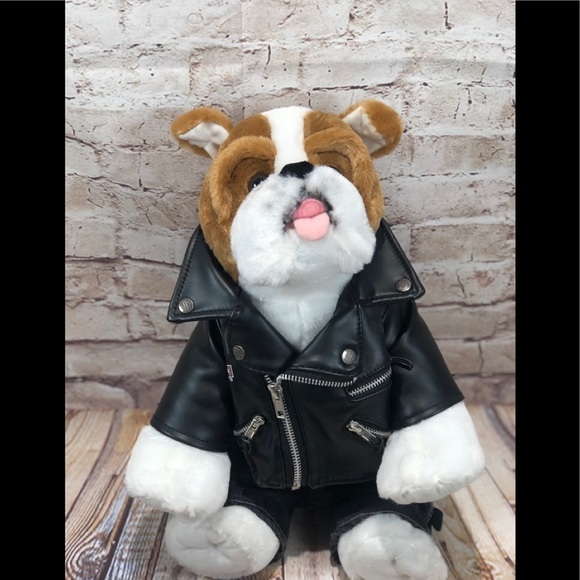 Build-A-Bear Other - Build a bear boxer Harley D jacket and jeans